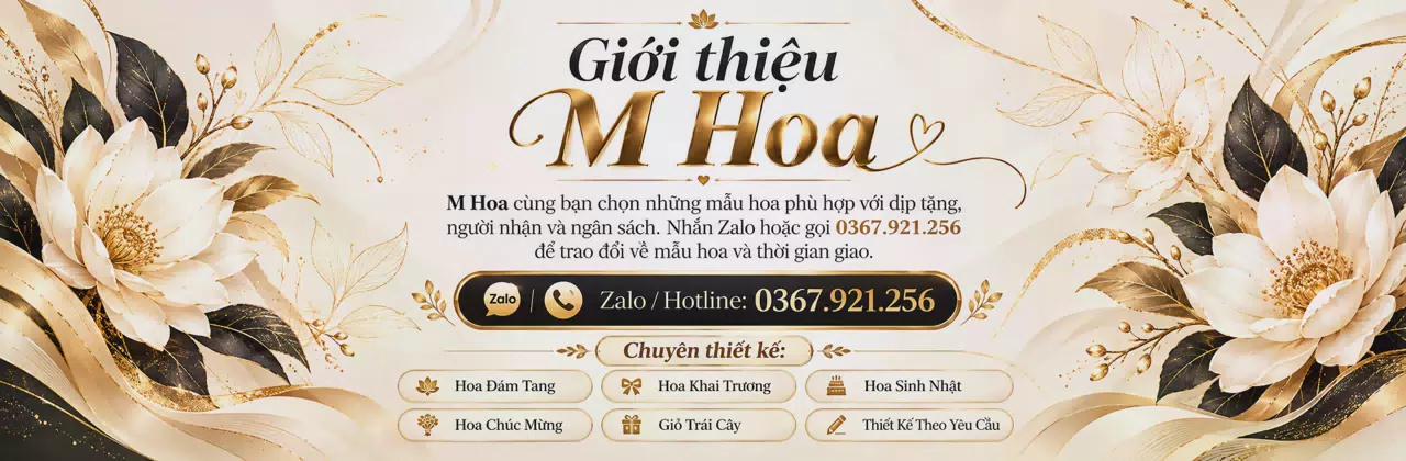 Ảnh bìa Shop hoa tươi Xã Cẩm Xuyên Hà Tĩnh - Một món hoa, nhiều điều muốn nói